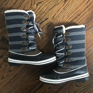 Knitted Plush Snow Boot